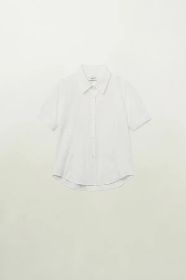 Cuffline half shirt (Ivory)