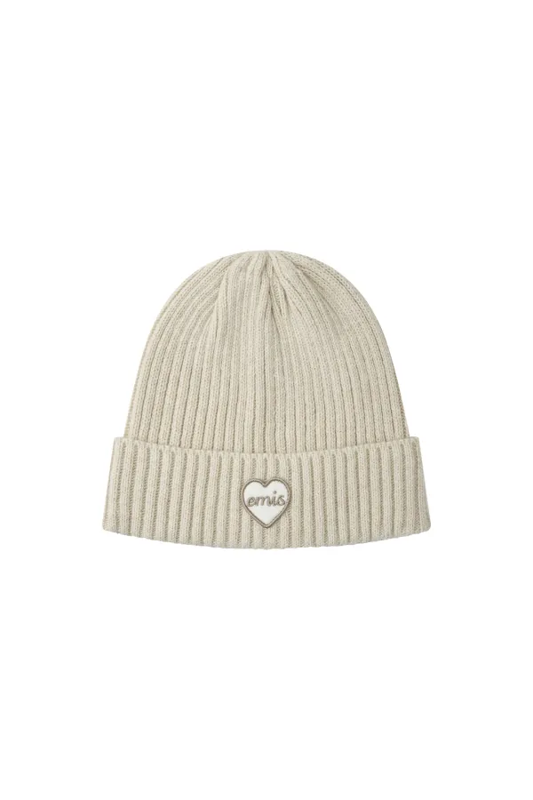 HEART WAPPEN BEANIE-BEIGE