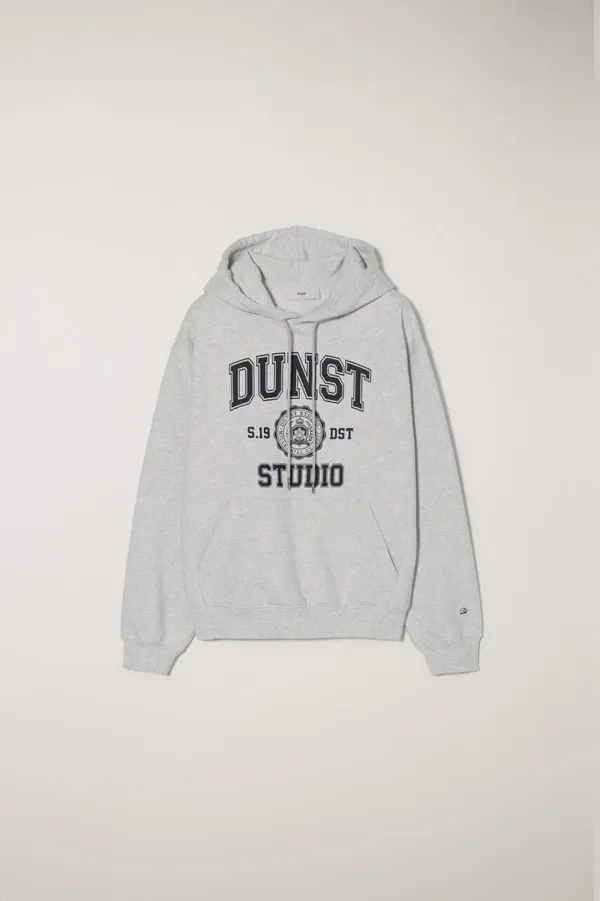 UNISEX CLASSIC LOGO HOODIE LIGHT MELANGE GREY