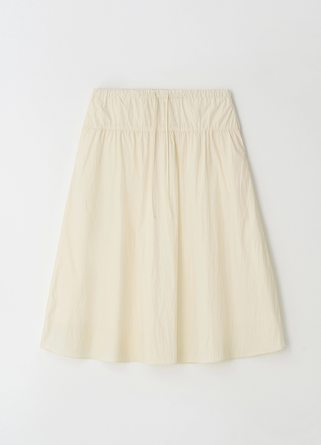 스텝어라운드 Pleated banding wide skirt_CREAM 상품 이미지 1