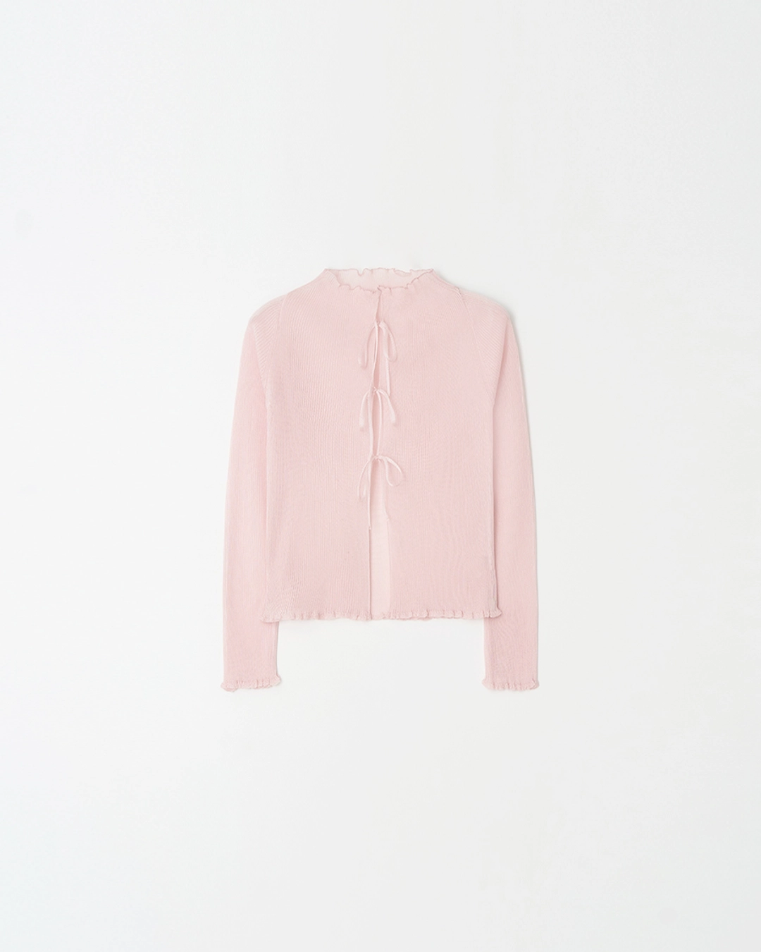 Shine frill cardigan
