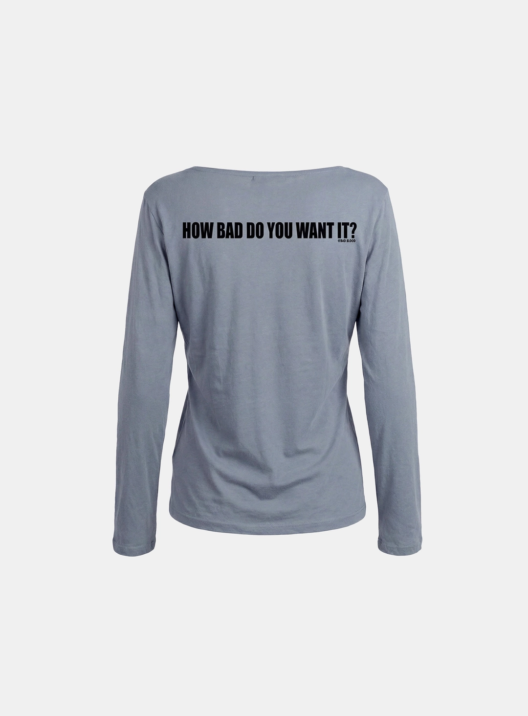 배드블러드 [w-tee26-118] DO YOU WANT IT Boat Neck T-Shirt - Sky Blue 상품 이미지 2