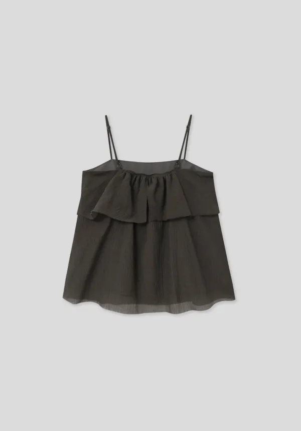 Odette Layer Sleeveless Top (Taupe Brown)