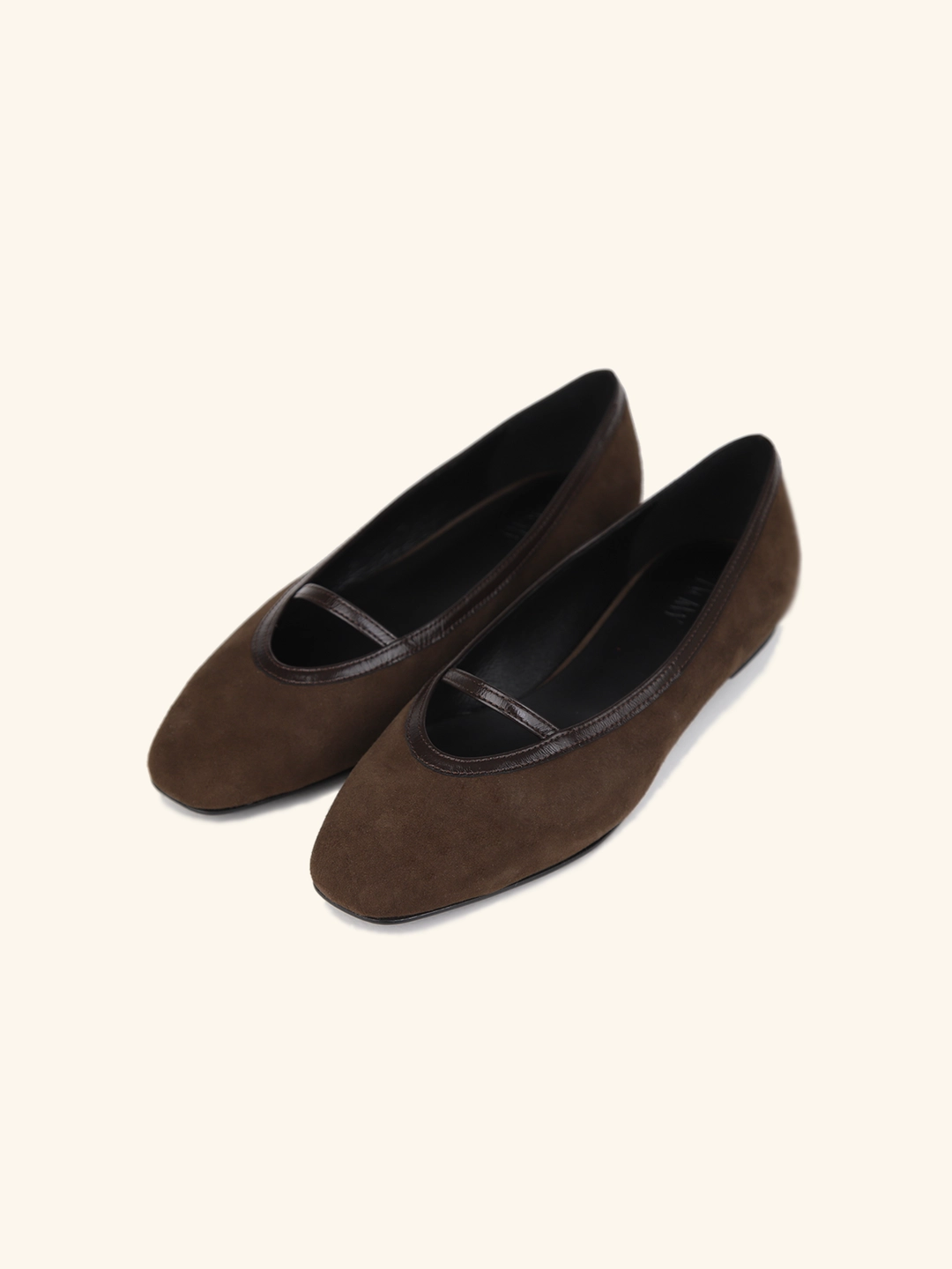 러브듀이 [new color] SILHOUETTE flat (round toe) / 브라운스웨이드 상품 이미지 2