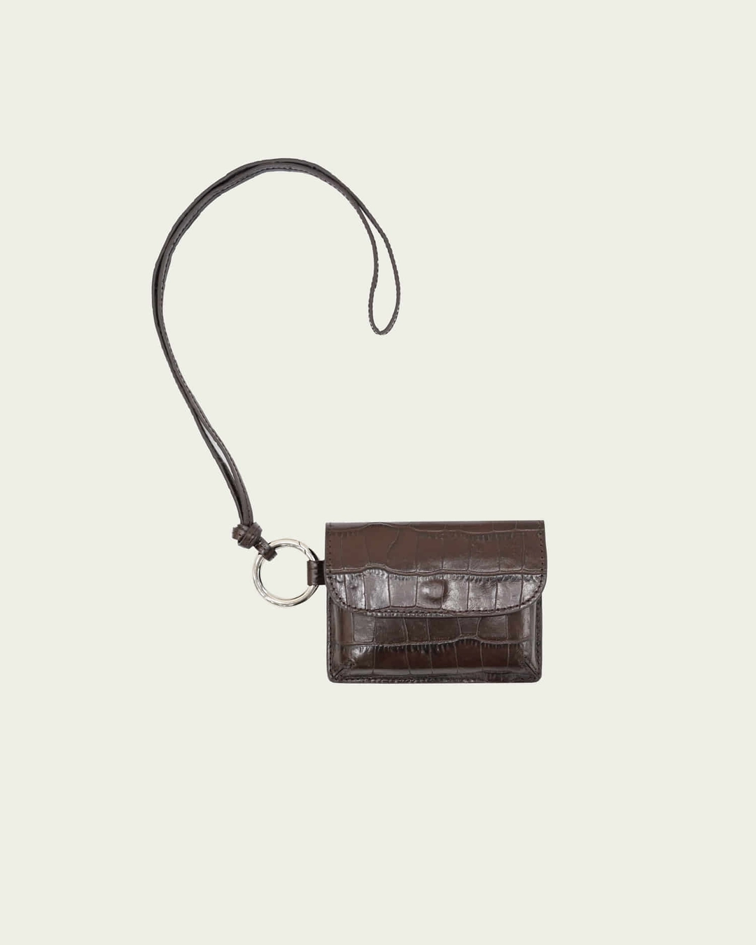 리본빛 (2차) Lucy Card Wallet - Brown 상품 이미지 1