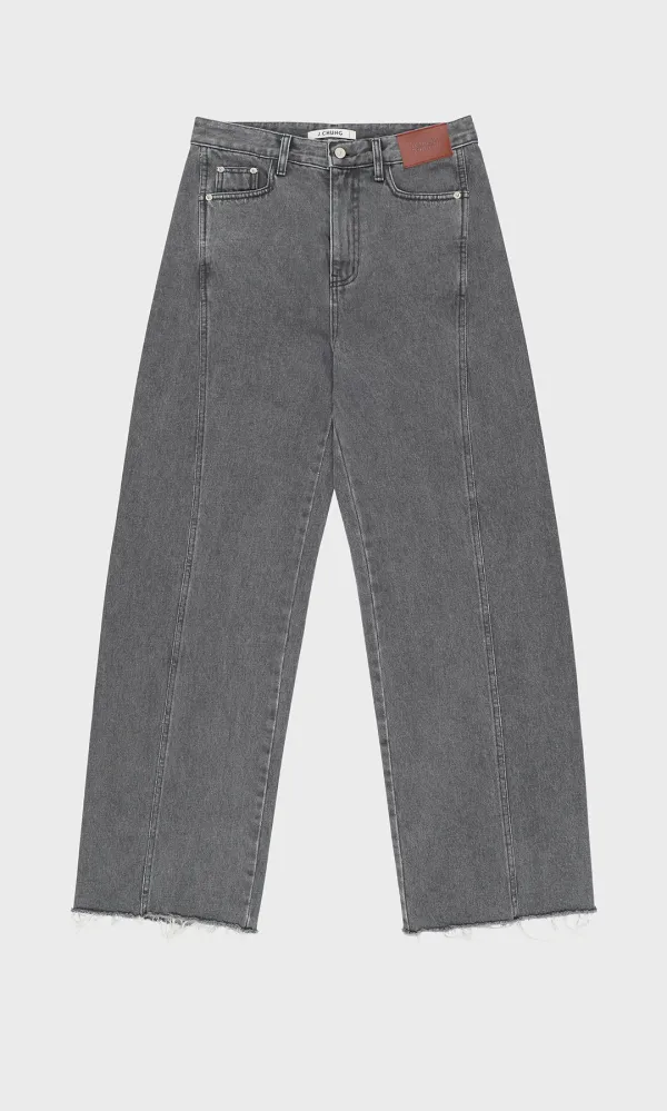Fallin Denim Trouser_Gray (1차 리오더)