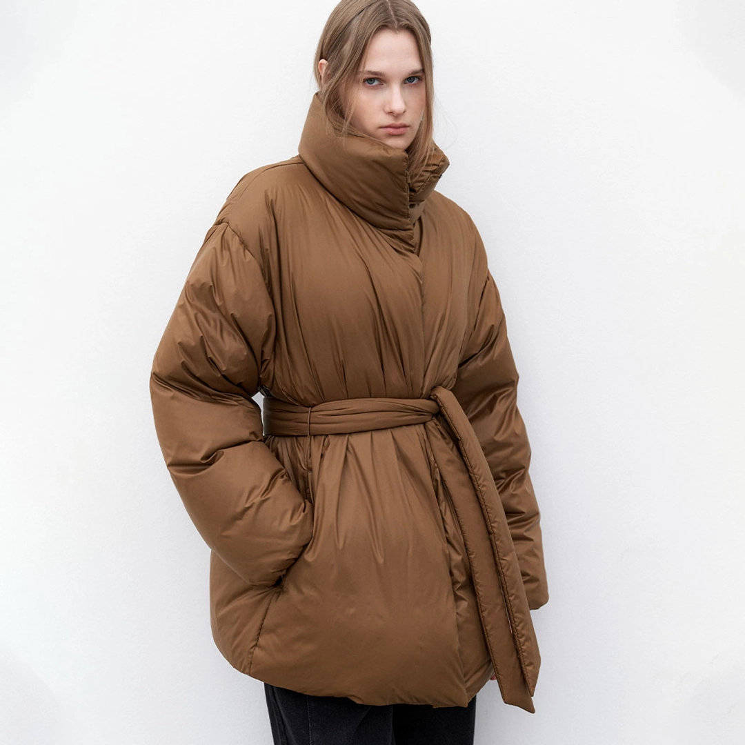 아뜰리에 나인 (JP-579)REFINED BELTED DOWN JUMPER S 상품 이미지 1