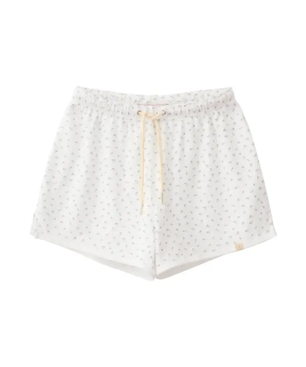 C.G Flower Shorts-Ivory