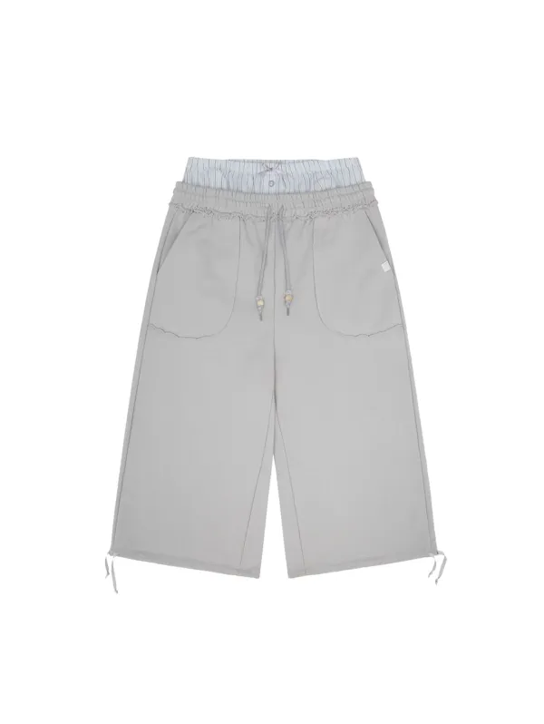 [2차 리오더] DETACHABLE BERMUDA SWEATPANTS [GREY]