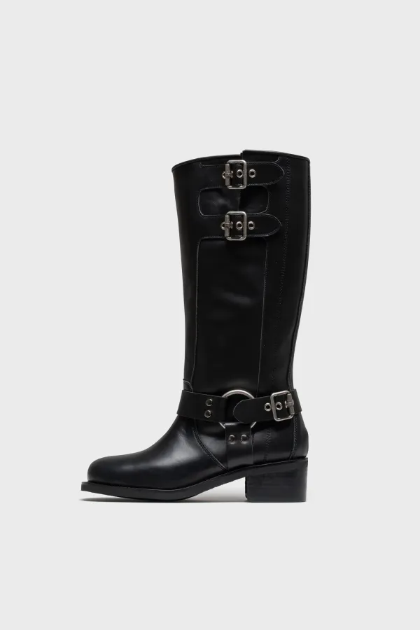 BIKER BOOTS HIGH [C3F08BK]