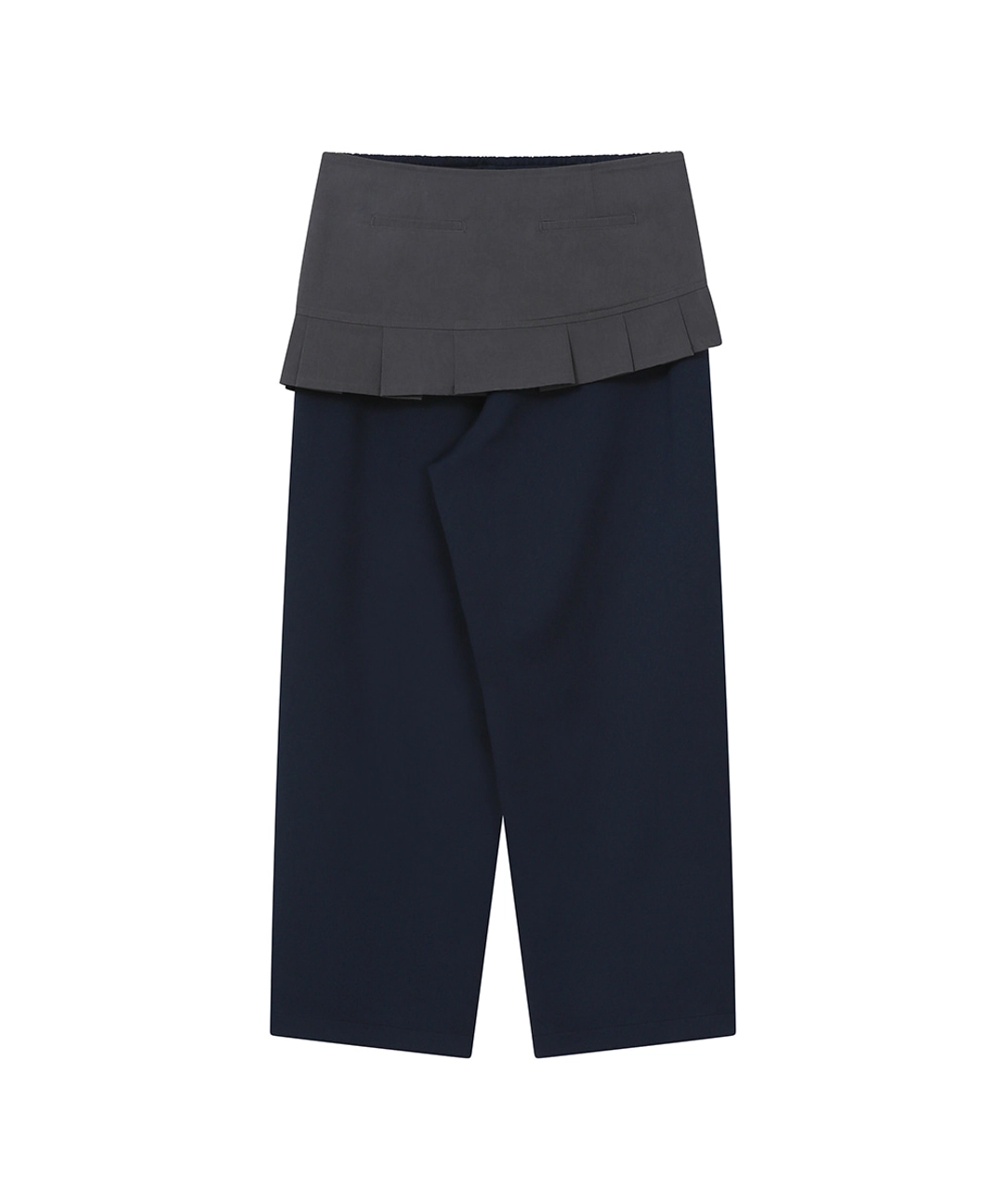 미세키서울 Track pleats skirt pants SET NAVY 상품 이미지 2