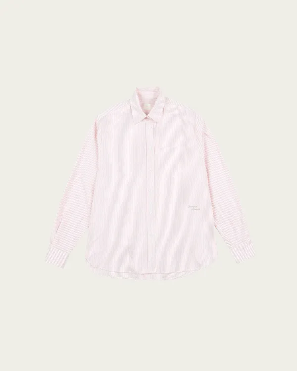 (4차) Oxford Striped Shirt - Pink
