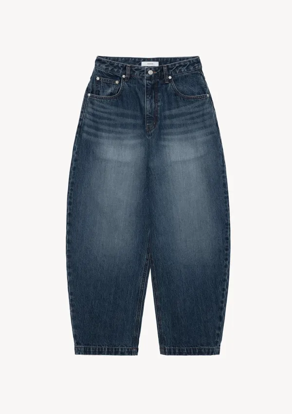 Denver Curved Denim in Deep Blue