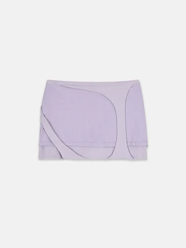 OUT IN MINI SKORT LAVENDER