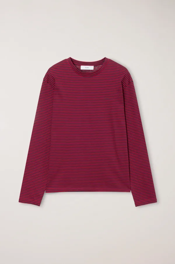 UNISEX MUTED STRIPED T-SHIRT RED_UDTS6C105R2