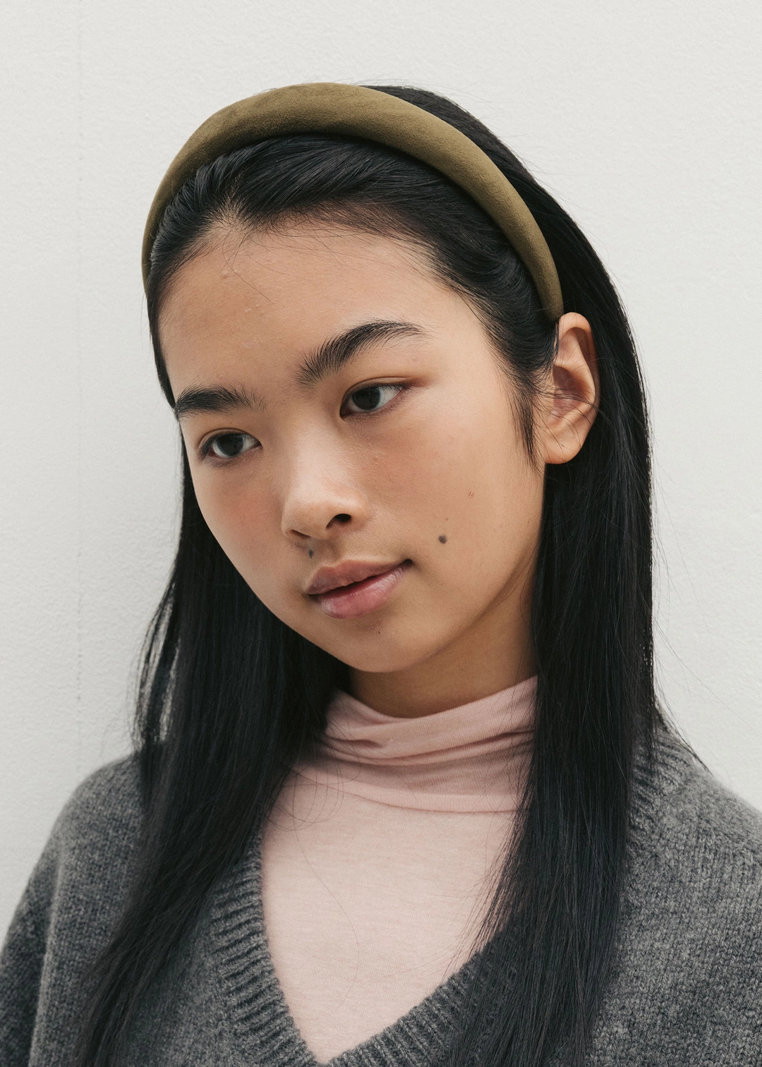 더라이 Suede Hair Band(Khaki) 상품 이미지 2