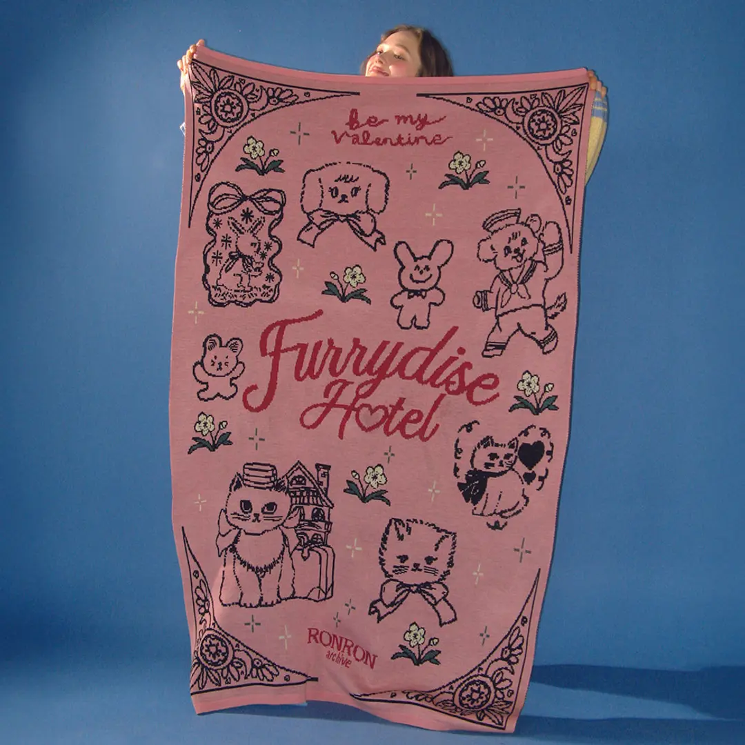 론론 FURRYDISE BLANKET PINK 상품 이미지 2
