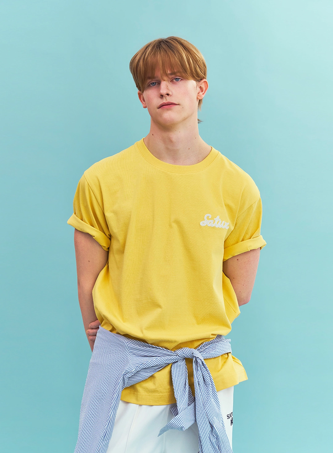 세터 Flowing Small Logo T-Shirt - Yellow 상품 이미지 2