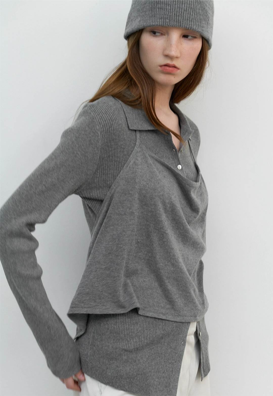 아뜰리에 나인 (Z-CD-2256)HALTER BUSTIER SET COLLAR CARDIGAN S 상품 이미지 3