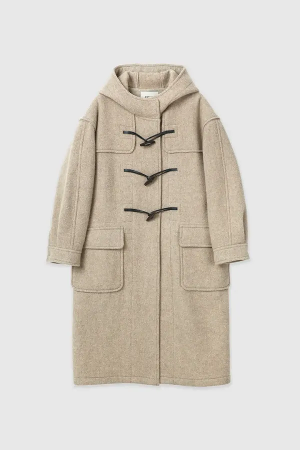 티스테드 후드 더플코트 (Beige)