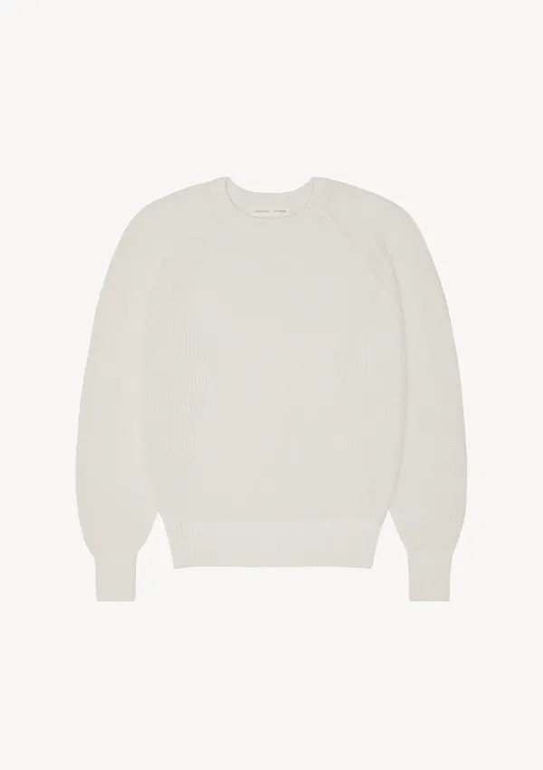 Mild Raglan Rib Knit in Ivory