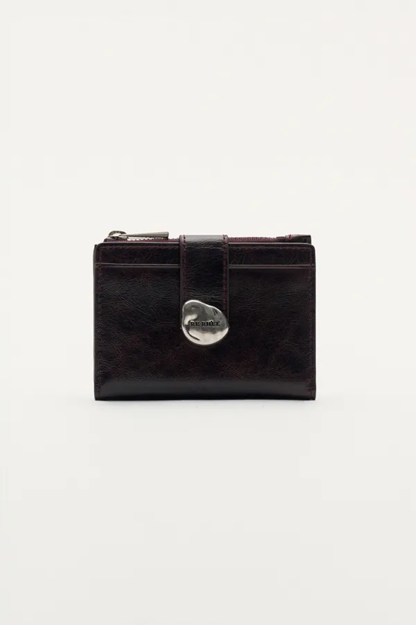 BRIDGE CARD WALLET RED BROWN