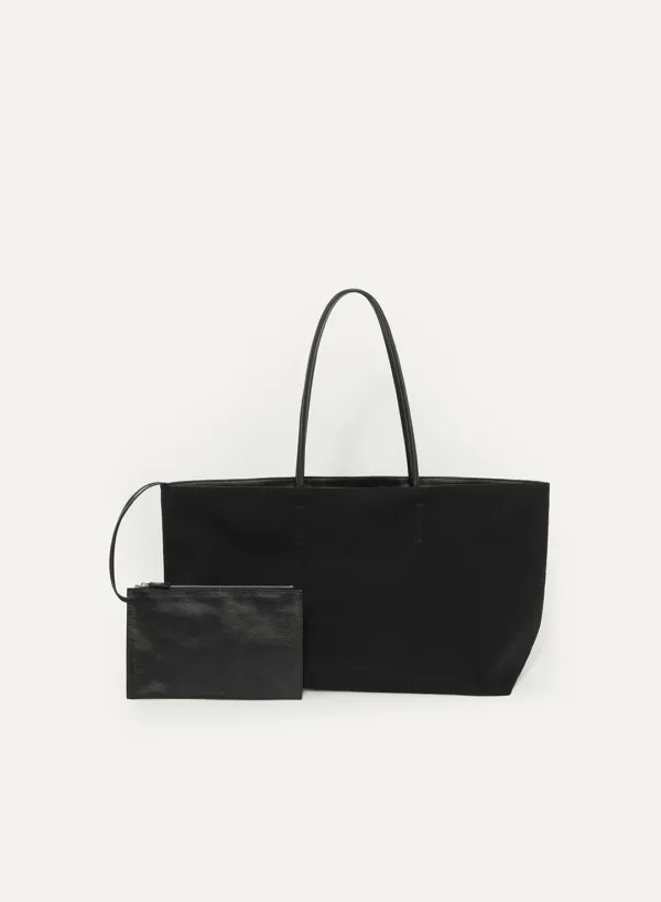 Margo Tote Bag Black (Cotton Canvas)