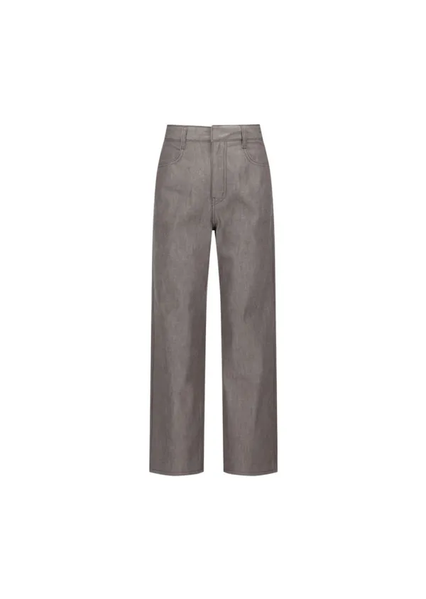 Colored Straight Fit Denim, Brown
