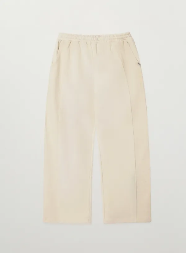 Panel Track Pants - Cream