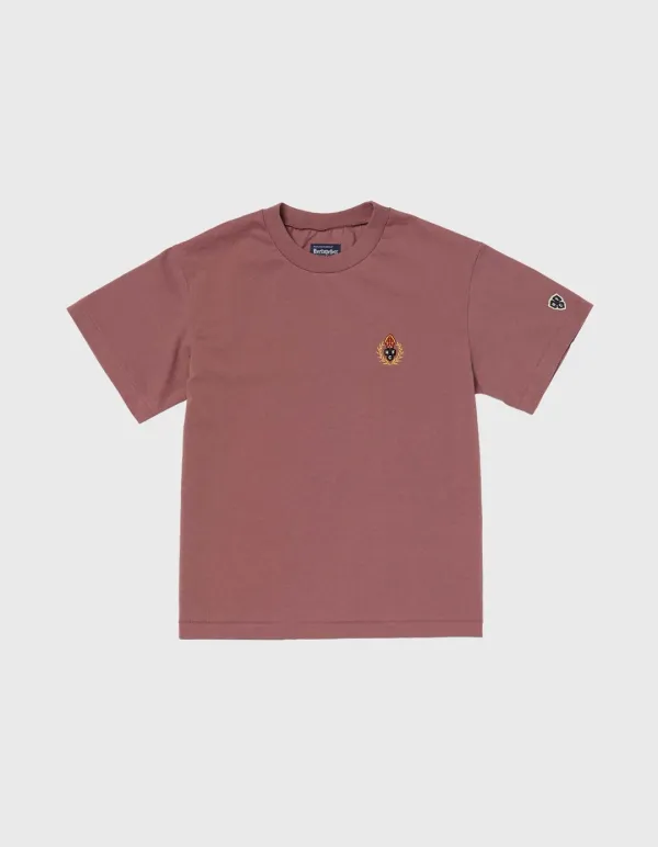 CHILDREN 20S COMPACT YARN T-SHIRT / Maroon