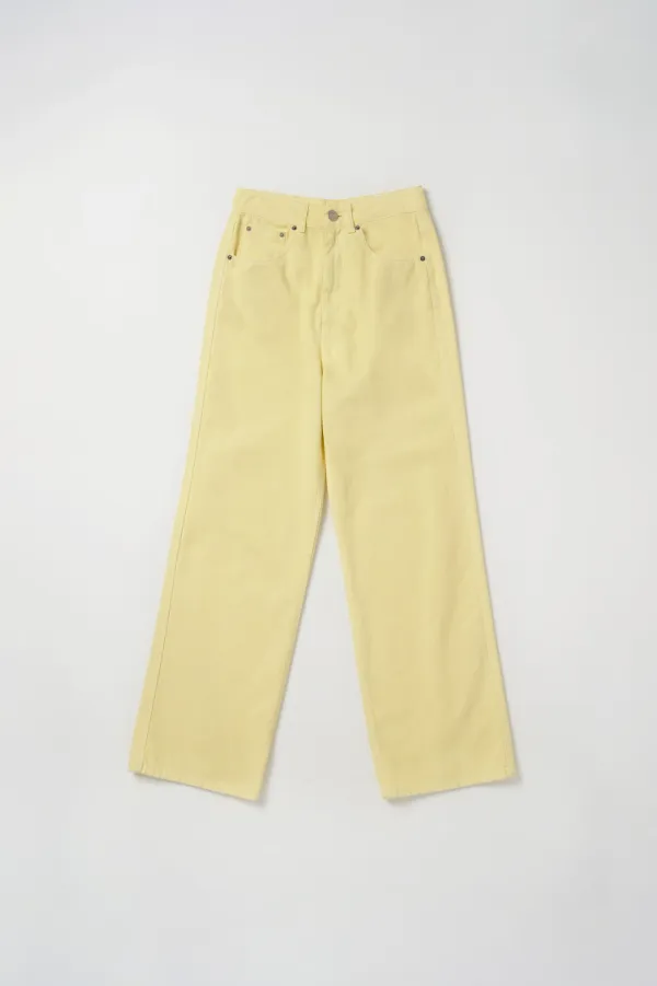 Via Colin wide-fit jean (Lemon sorbet)