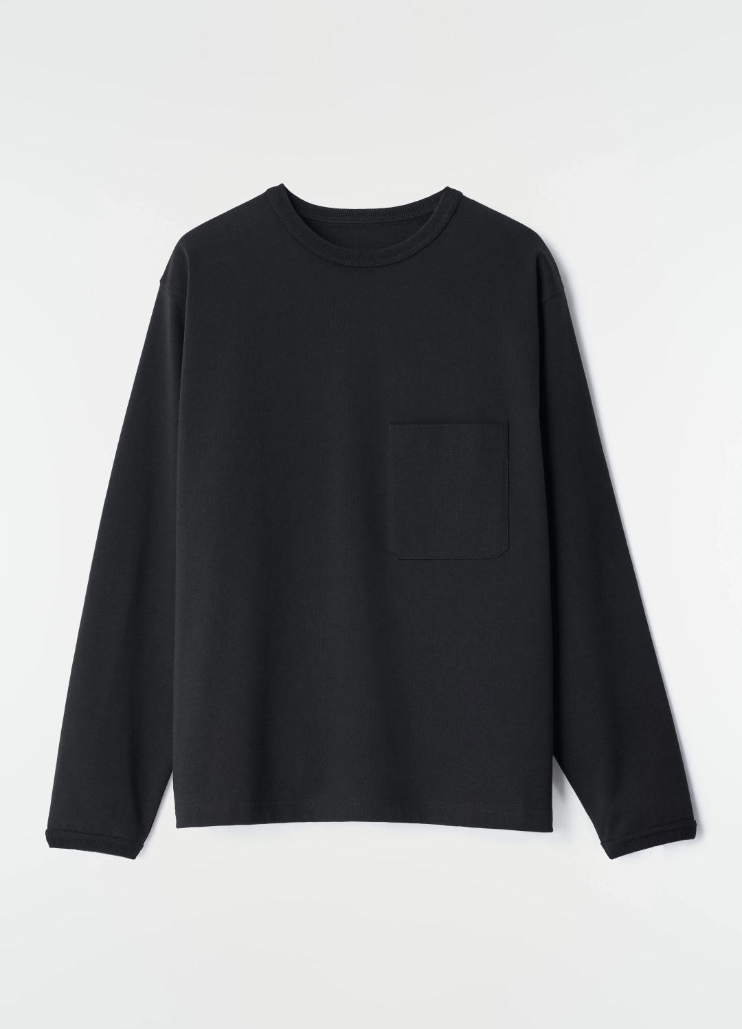 르메르 LONG-SLEEVE BOXY T-SHIRT IN COMPACT COTTON JERSEY 상품 이미지 3