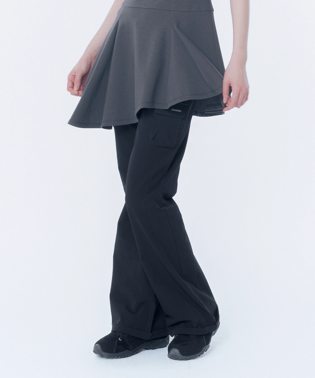 미세키서울 Ribbed side pocket pants BLACK 상품 이미지 1