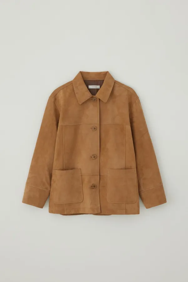 T/T Goat suede jacket (brown)