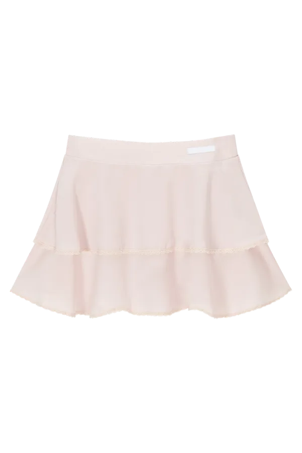Plie chiffon skirt