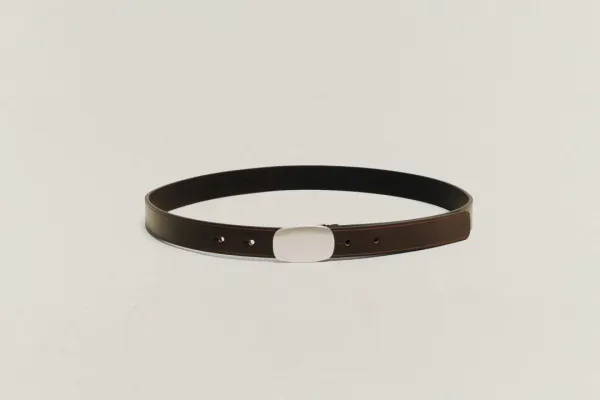 CEINTURE PLAQUE BROWN