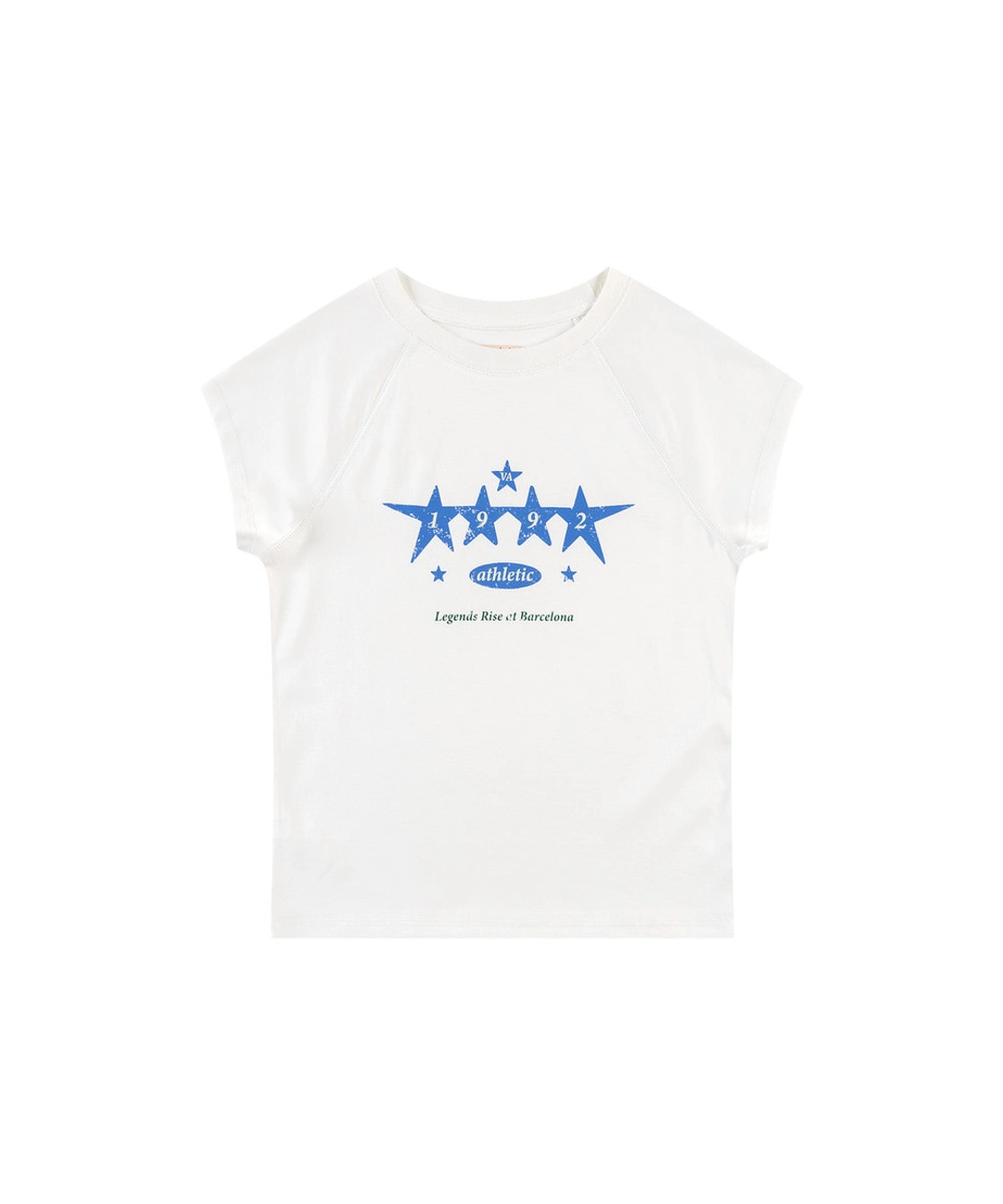 반원 아뜰리에 A3612 Vintage star 티셔츠_White 상품 이미지 1