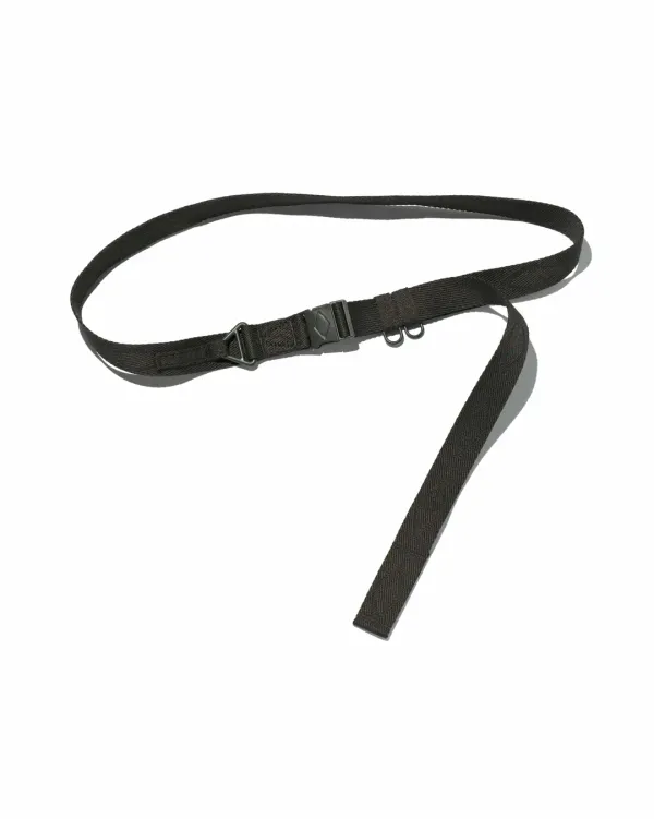 RHOMBUS JACQUARD BUCKLE BELT_DARK GREEN