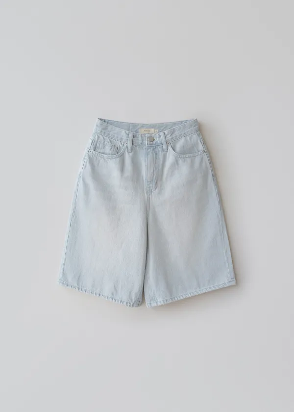 Toby wide half denim (light blue)