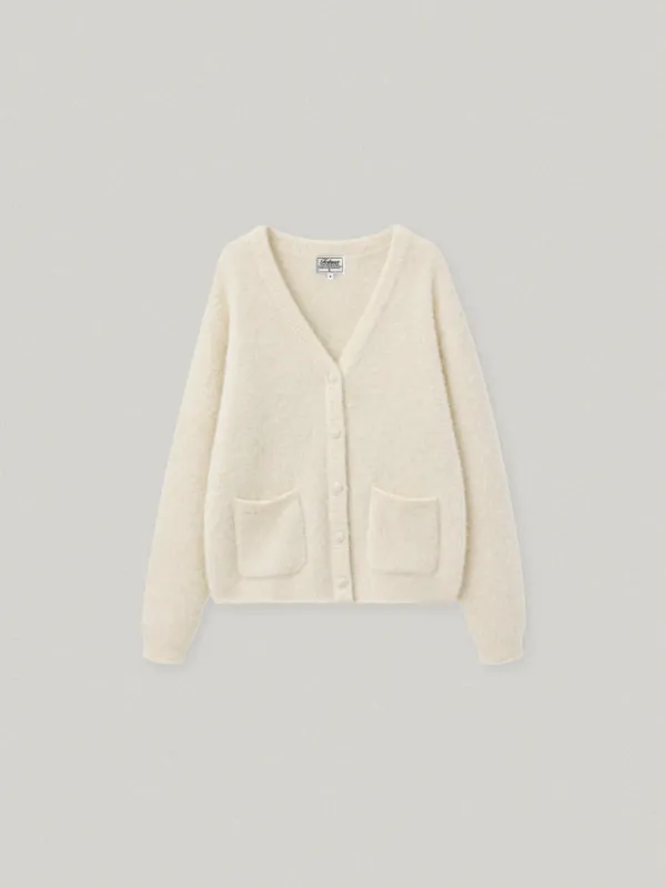 DUCHON V NECK CARDIGAN (IVORY)