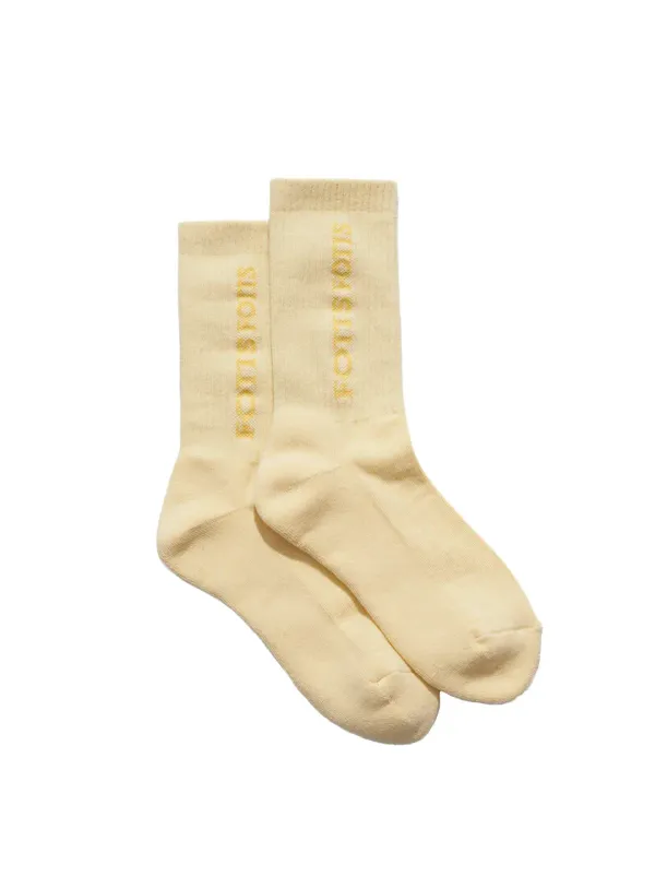 CREW SOCKS / YELLOW 