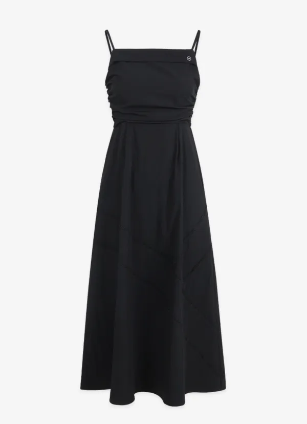  [44-120]  Mesmerize Bustier Shirring Lace Dress  메즈머라이즈 뷔스티에 셔링 레이스 드레스 (여름-데일리룩-데이트룩-바캉스룩-여행룩-장마철룩-나시원피스-롱원피스-플레어-셔링-빅사이즈-자체제작) 