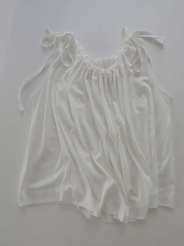 Self Gathered Blouse (ivory)