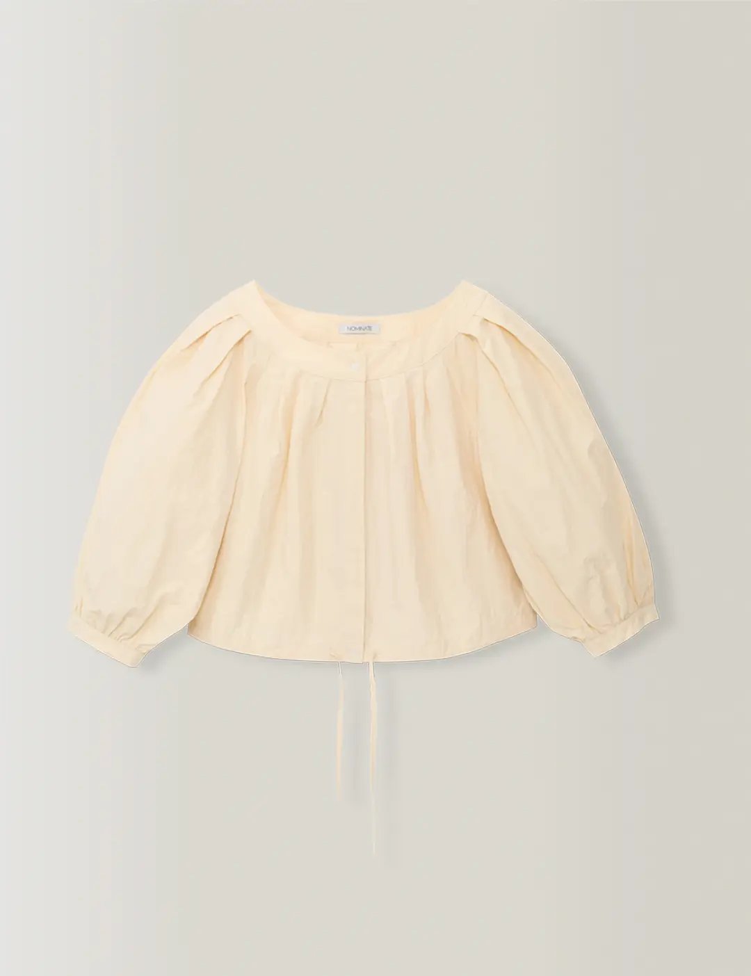 노미나떼 Volume Cropped Blouse (Butter Lemon) 상품 이미지 3
