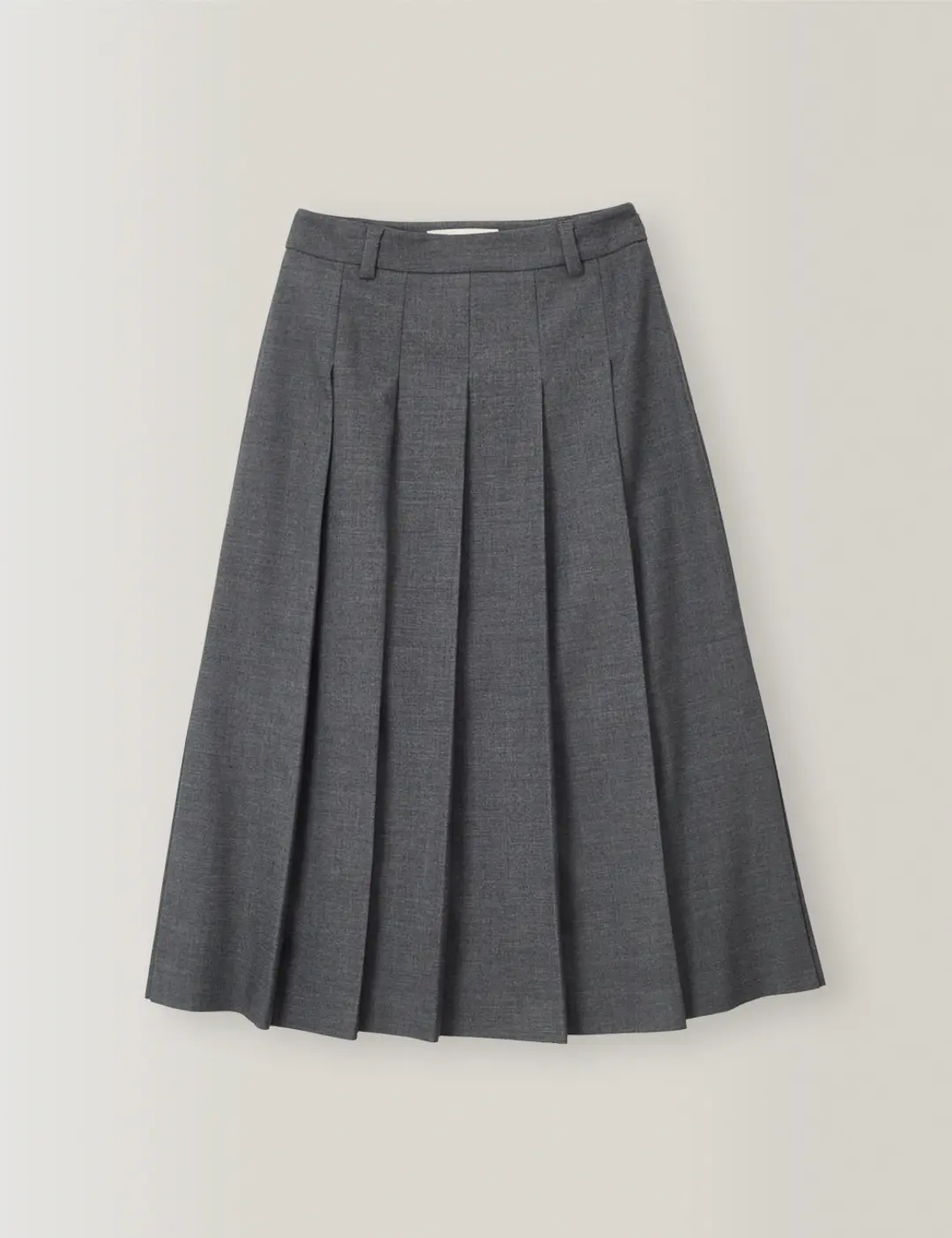 노미나떼 Ravello Pleated Skirt (Charcoal) 상품 이미지 2