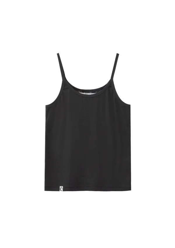 Mused Everyday Sleeveless Top - Charcoal