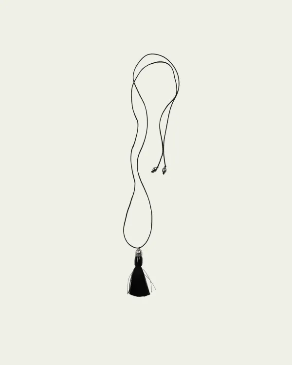 Tassel Necklace - Black