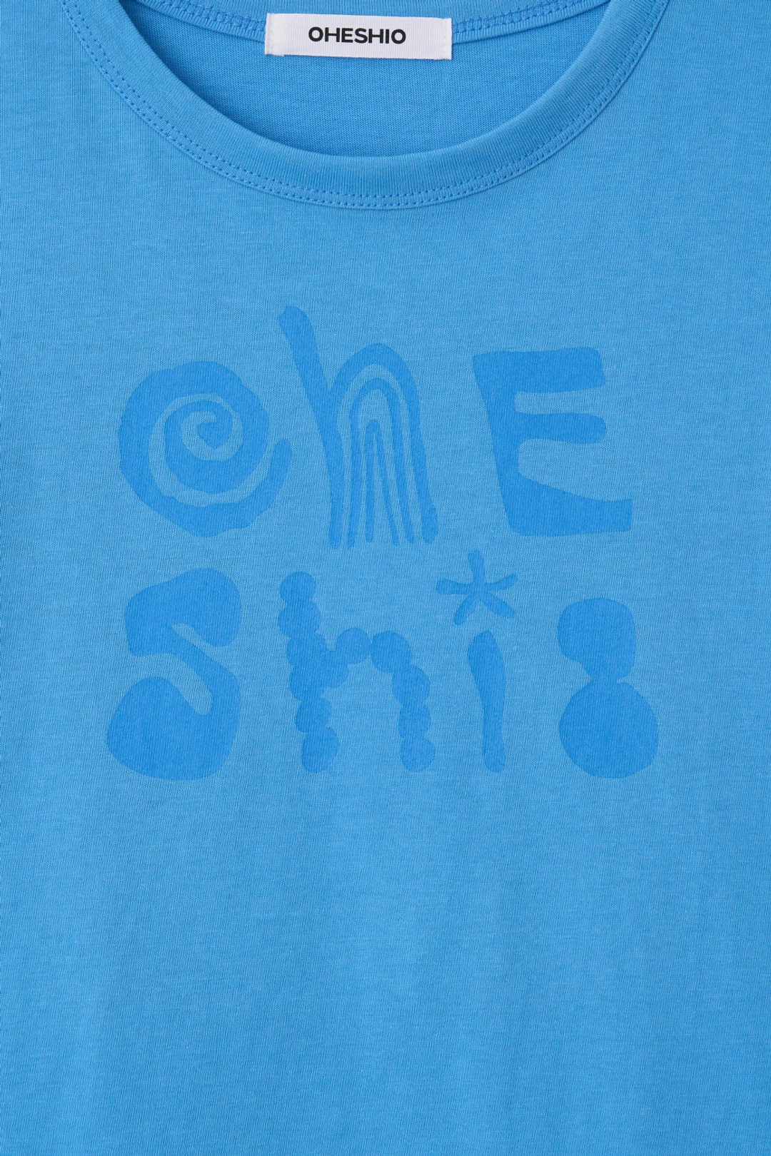 오헤시오 ART LOGO T-SHIRT, BLUE 상품 이미지 2