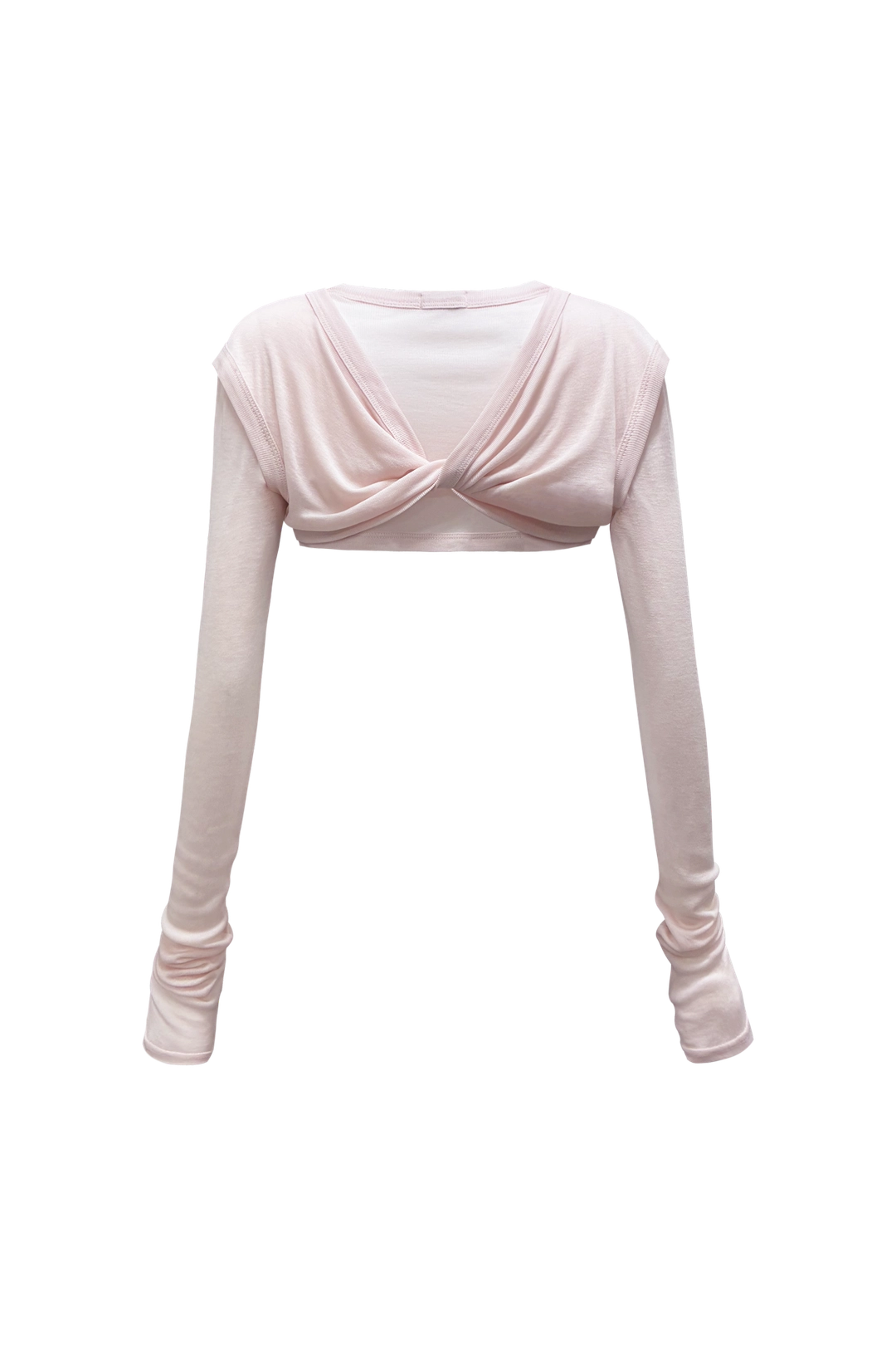 체메씨 KNOT OVERLAP BOLERO (PINK) 상품 이미지 2