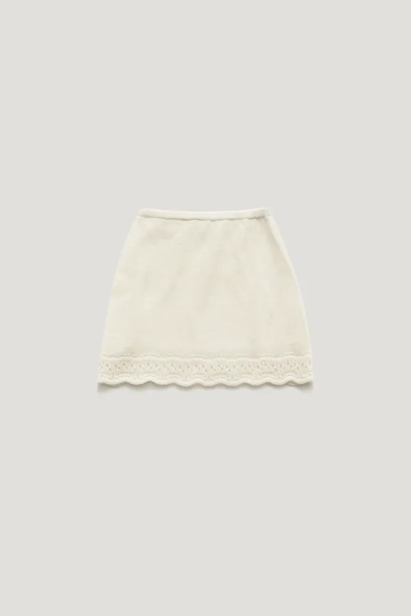 [ALPACA 11%, MOHAIR 12%] MUTE ALPACA KNIT MINI SKIRT_IVORY / ₩131,000